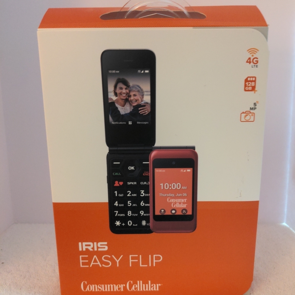 IRIS Easy Flip Phone - Red